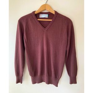 Vintage chocolate brown sweater by St. Andrews